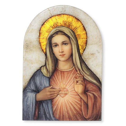 Immaculate Heart of Mary Arched Plaque