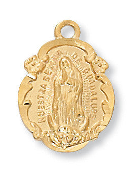 Gold over Sterling Guadalupe Pendant