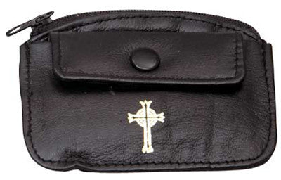 Zipper Leather Rosary Case K3108