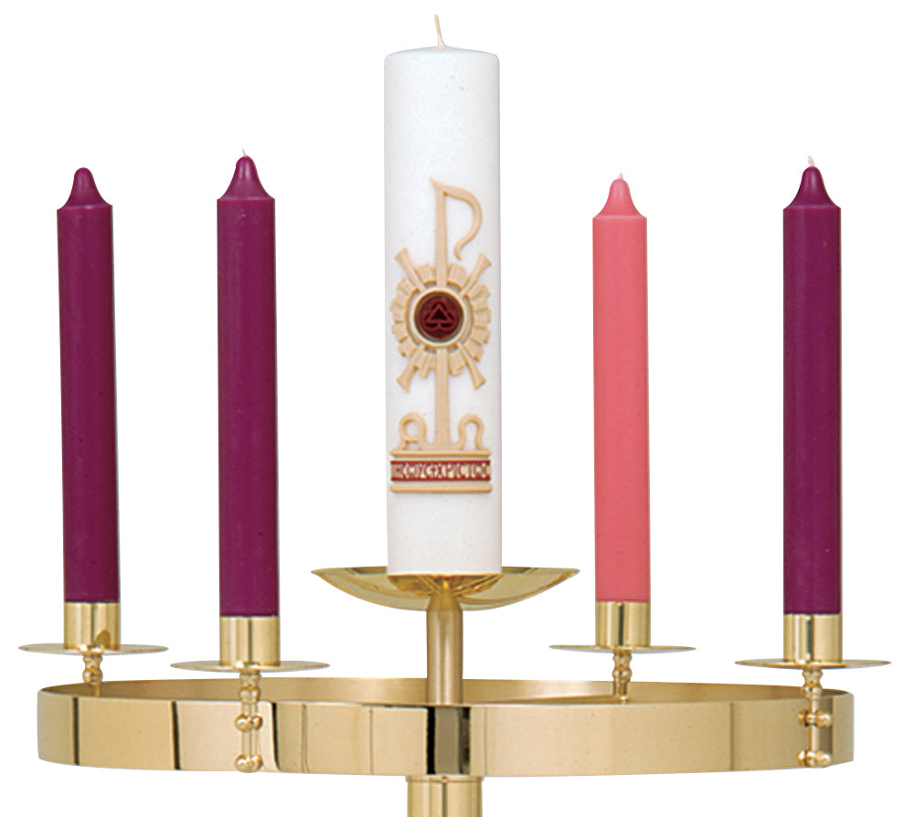 Combination Advent Wreath and Paschal Candle Holder