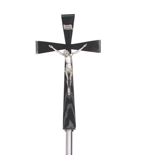 Stainless Steel Processional Crucifix 79"