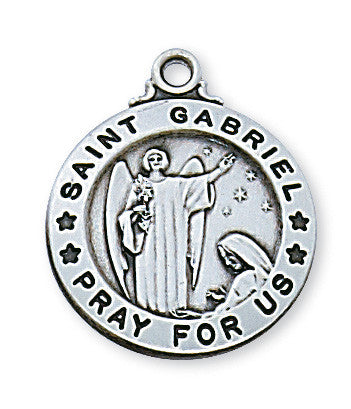Sterling Silver St. Gabriel Pendant