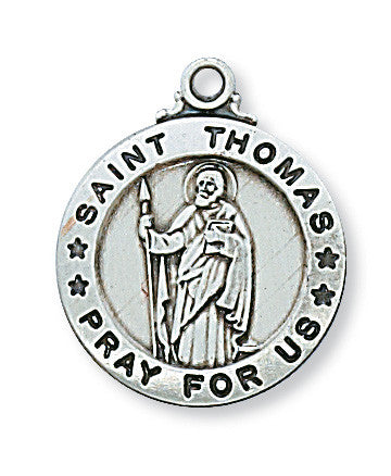 Sterling Silver St. Thomas the Apostle Pendant