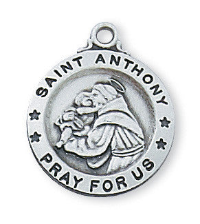 Sterling Silver St. Anthony Pendant