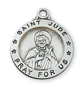 Sterling Silver St. Jude Pendant