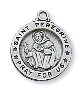 Sterling Silver St. Peregrine Pendant