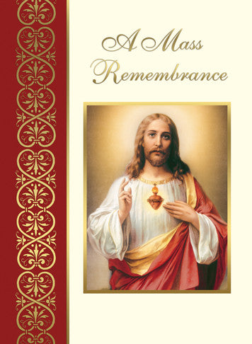 Sacred Heart of Jesus Deceased Mass Card