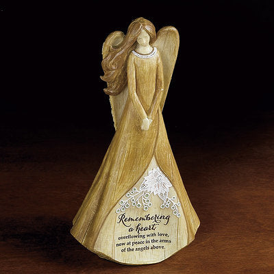 Remembering a Heart Memorial Angel Statue