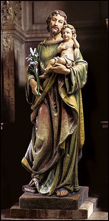 Saint Joseph with Child Statue -48".