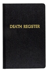 Death Register & Record Book Small