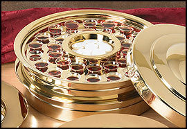 Stackable Communion Tray - Brass Finish