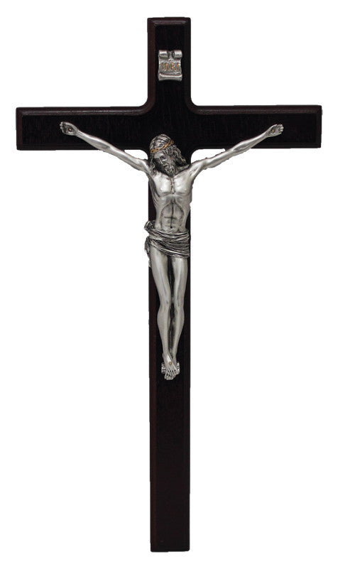Crucifix with Pewter Corpus 10"