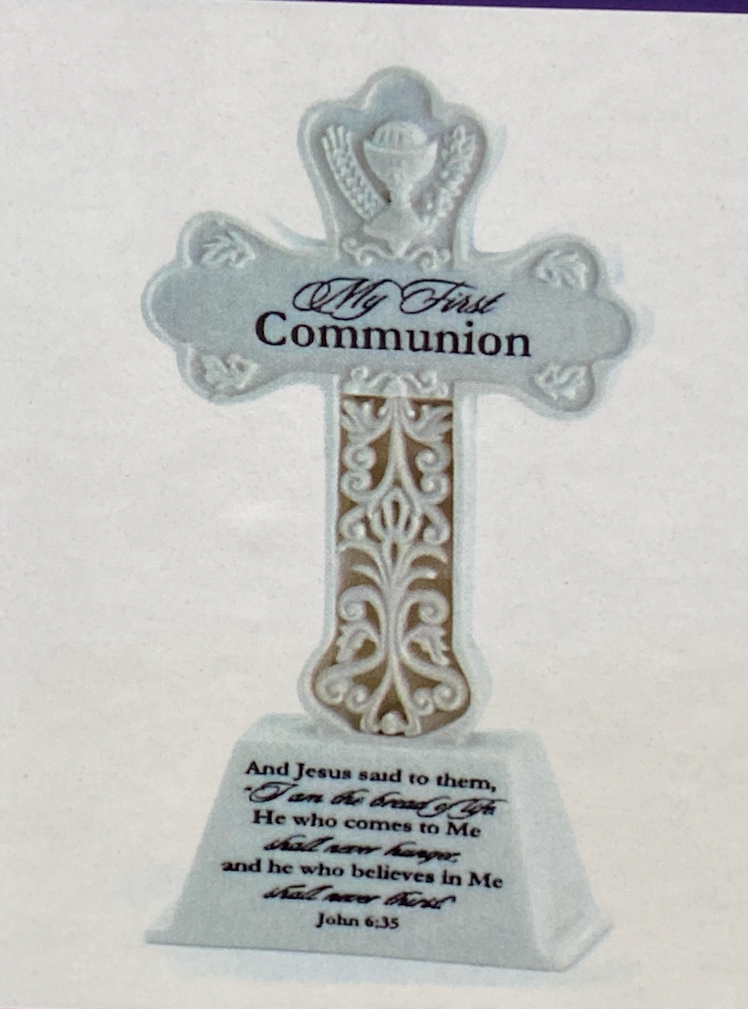 First Communion Tabletop Cross