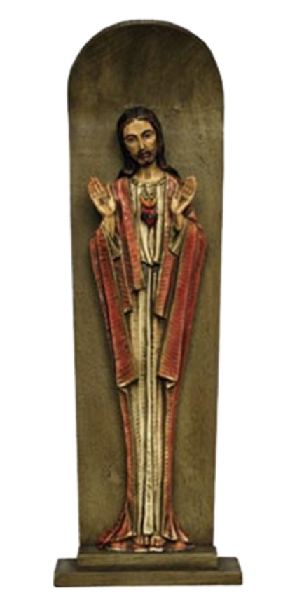 Sacred Heart of Jesus Standing Decorative Plaque