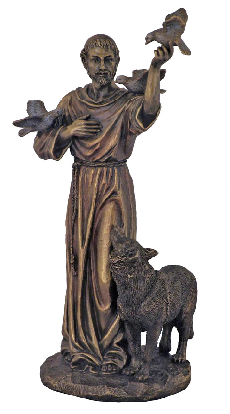 St. Francis with Animals statue