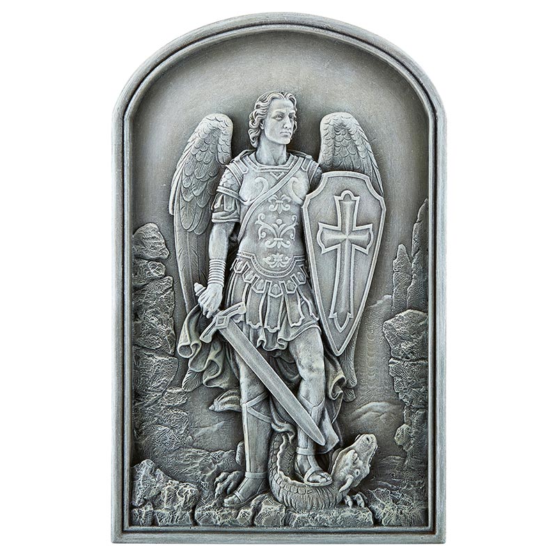 St. Michael Garden Plaque 12"