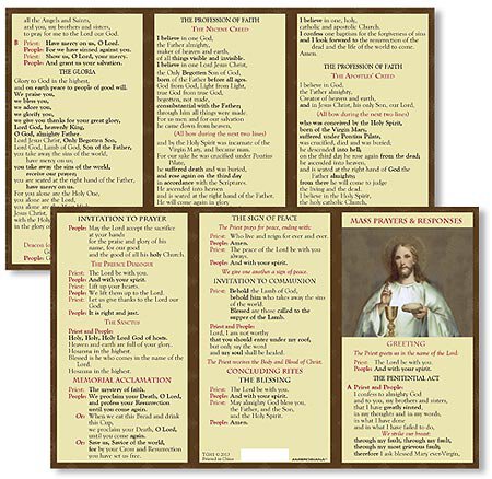 Mass Prayers and Responses - Card