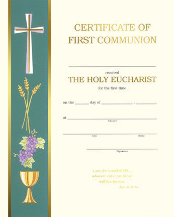 Communion - Banner Collection Certificate