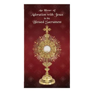 An Hour With Jesus in the Blessed Sacrament – laminated folder