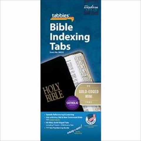 Bible Indexing Tabs - Mini Gold-Edged-Catholic Books