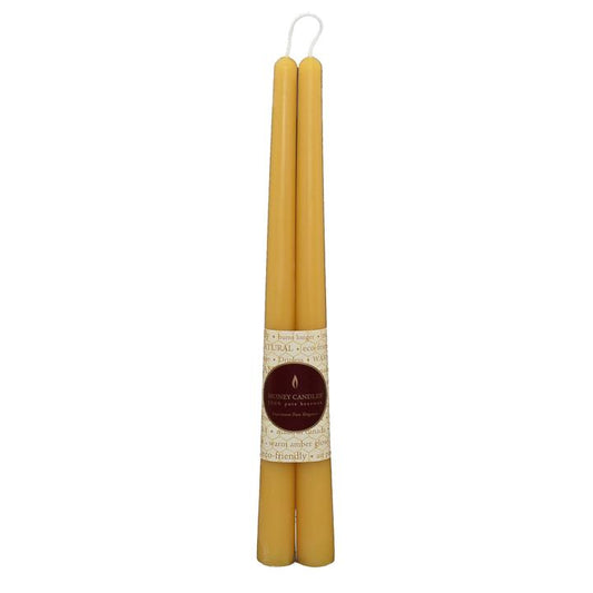 Beeswax Natural Tapers 12"