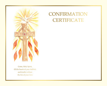 Confirmation Spiritual Collection  Create Your Own Certificate
