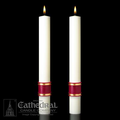 Altar Candles   Crux Trinitas