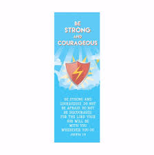 Be Strong and Courageous (Bible Basic Bookmark)