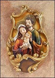 Holy Family Water Font 8"
