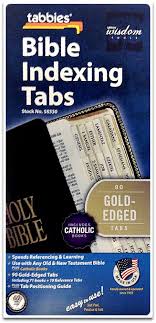 Bible Indexing Tabs - Gold-Edged-Catholic Books
