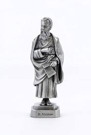 St. Matthew Statue Pewter