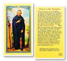Prayer to St. Peregirne Holy Card