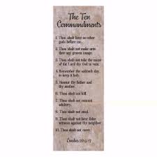 Ten Commandments (Bible Basic Bookmark)