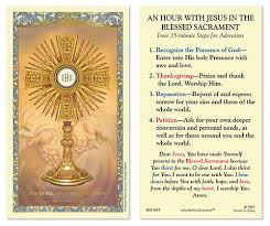 An Hour with Jesus in the Blessed Sacrament