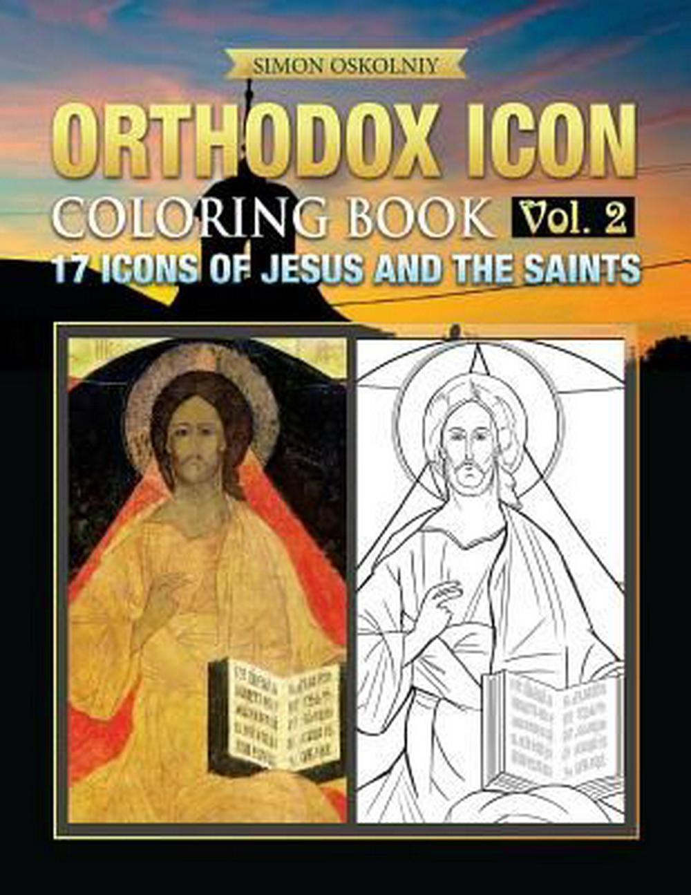 Orthodox Icon Colouring Book 17 Icons of Jesus and the Saints