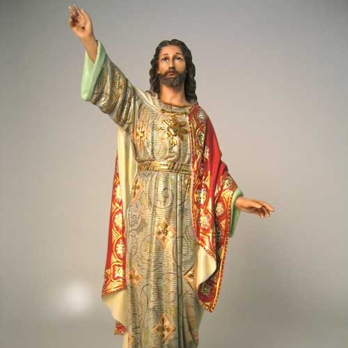Glorious Jesus Red Robe Statue 23"