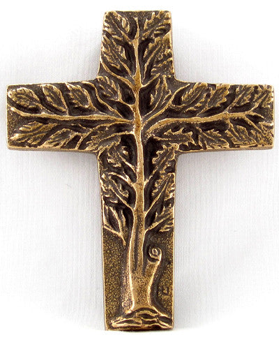 Tree of Life Cross, Bronze