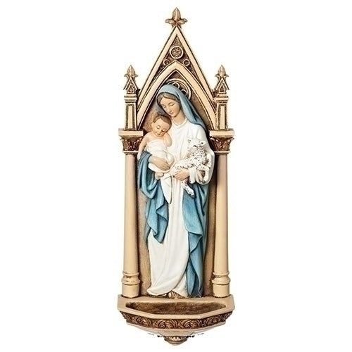 Madonna & Child Holy Water Font