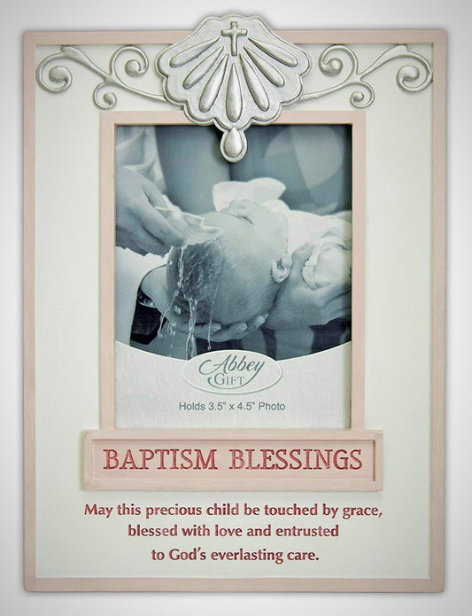 Baptism Blessings Frame