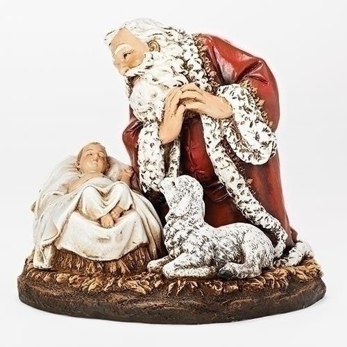 Kneeling Santa Statue  7.75"