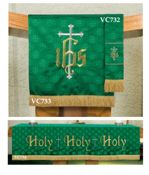 Maltese Cross Jacquard Paraments (Green).