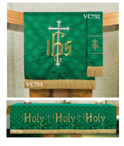 Maltese Cross Jacquard Paraments (Green).