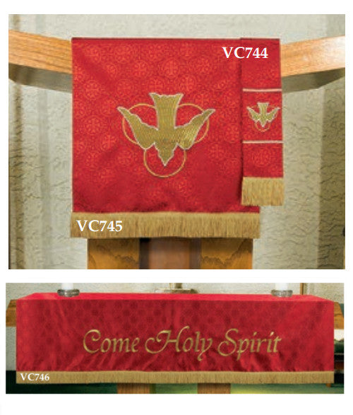 Maltese Cross Jacquard Paraments (Red) – Joseph's